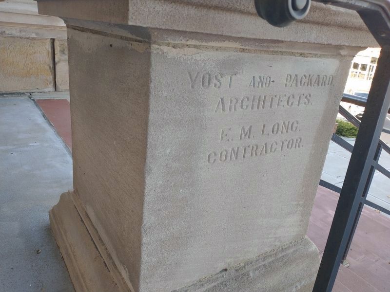 Harrison County Courthouse Cornerstone image. Click for full size.
