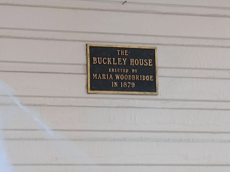 Buckley House Marker image. Click for full size.
