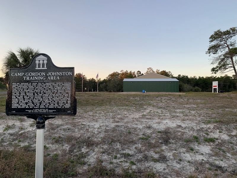 Camp Gordon Johnston Training Area Marker image. Click for full size.