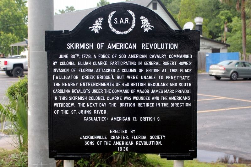 Skirmish of American Revolution Marker image. Click for full size.