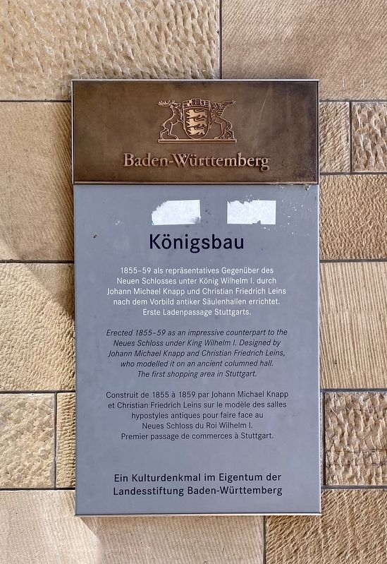 Knigsbau Marker image. Click for full size.