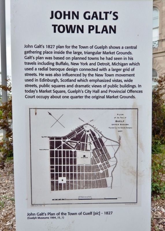 John Galt's Town Plan Marker image. Click for full size.