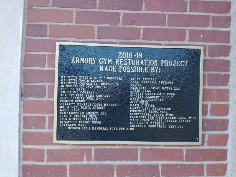 Ohio National Guard Armory Marker image. Click for full size.