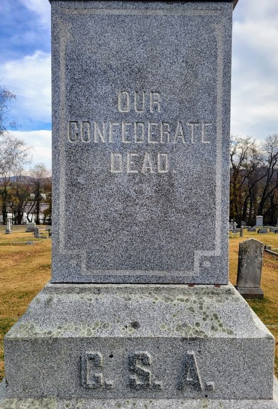 Our Confederate Dead Marker image. Click for full size.
