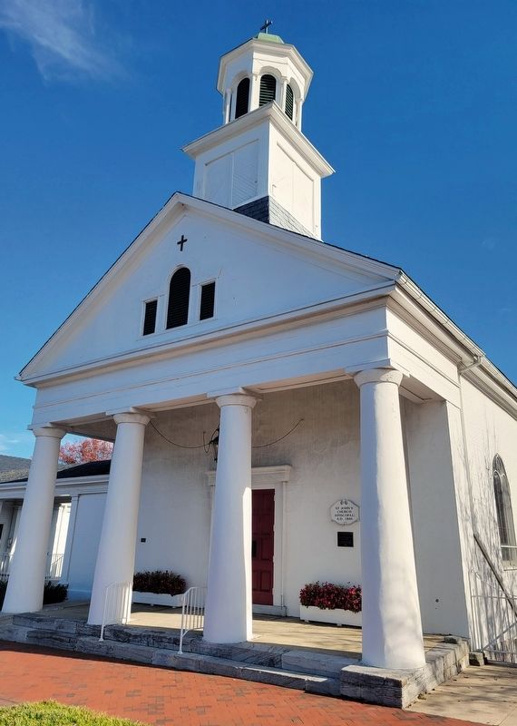 St. John's Episcopal Church Marker. Click for full size. St. John's Episcopal Church Marker image. Click for full size.