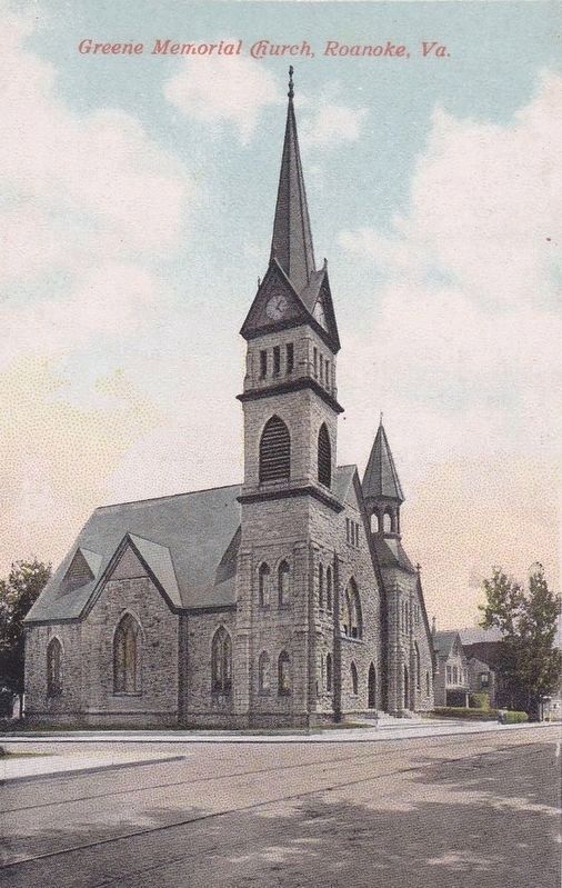 <i>Greene Memorial Church, Roanoke, Va.</i> image. Click for full size.