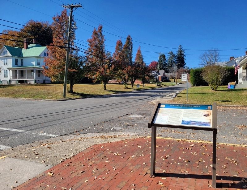 Battle of Wytheville Marker. Click for full size. Battle of Wytheville Marker image. Click for full size.