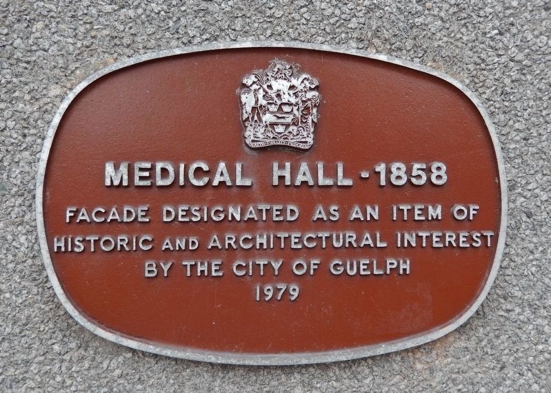 Medical Hall 1858 Marker. Click for full size. Medical Hall 1858 Marker image. Click for full size.