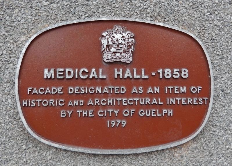 Medical Hall  1858 Marker image. Click for full size.