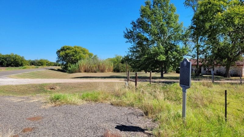 The view of the Site of St. Paul School Marker along the highway. Click for full size. The view of the Site of St. Paul School Marker along the highway image. Click for full size.