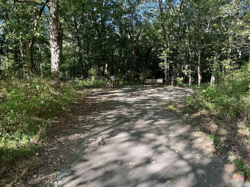 Civil War Markers along the Bike Trail image. Click for full size.