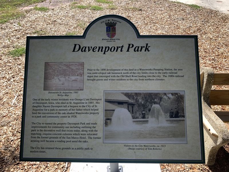 Davenport Park Marker image. Click for full size.