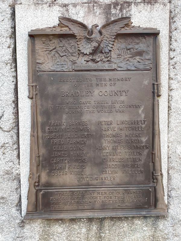 Bradley County World War I Memorial image. Click for full size.