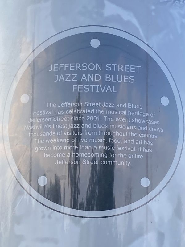Jefferson Street Jazz and Blues Festival Marker image. Click for full size.