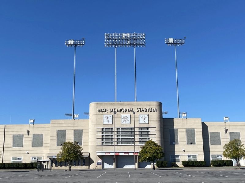 Memorial Stadium Marker image. Click for full size.