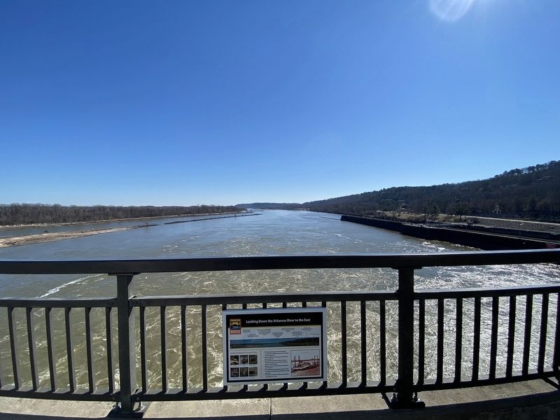 Looking Down the Arkansas River to the East Marker image. Click for full size.