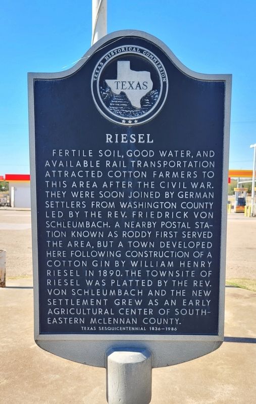 Riesel Marker image. Click for full size.