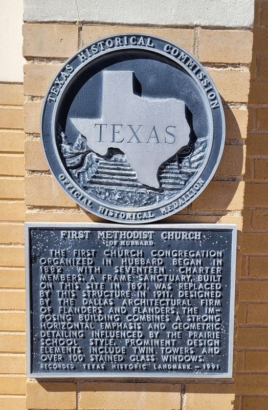 First Methodist Church Marker image. Click for full size.