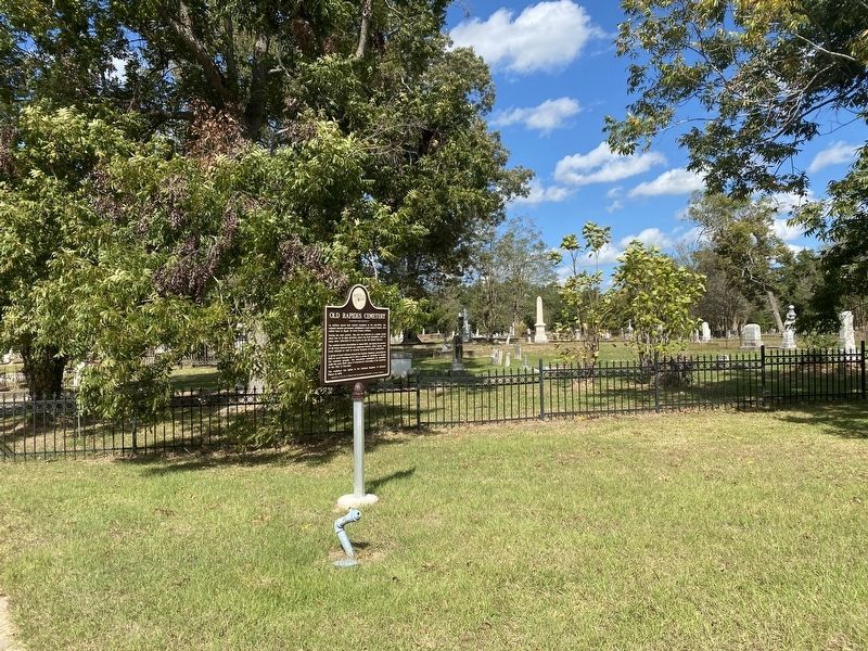 Old Rapides Cemetery Marker. Click for full size. Old Rapides Cemetery Marker image. Click for full size.