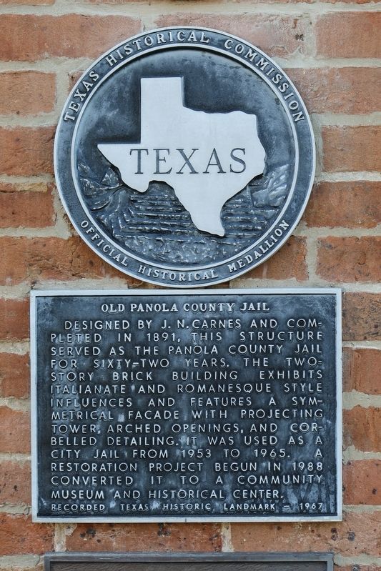 Old Panola County Jail Marker image. Click for full size.