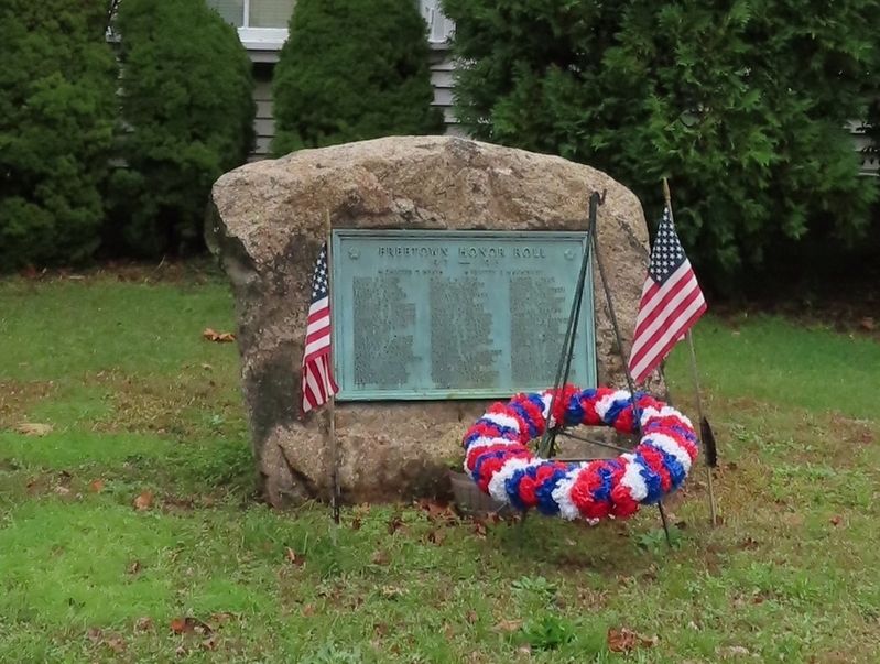 Freetown Honor Roll Marker image. Click for full size.