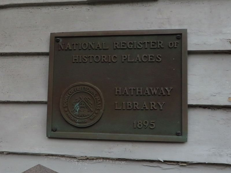 Hathaway Library Marker image. Click for full size.