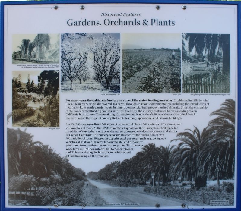 Gardens, Orchards & Plants Marker image. Click for full size.