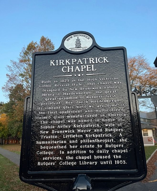 Kirkpatrick Chapel Marker image. Click for full size.