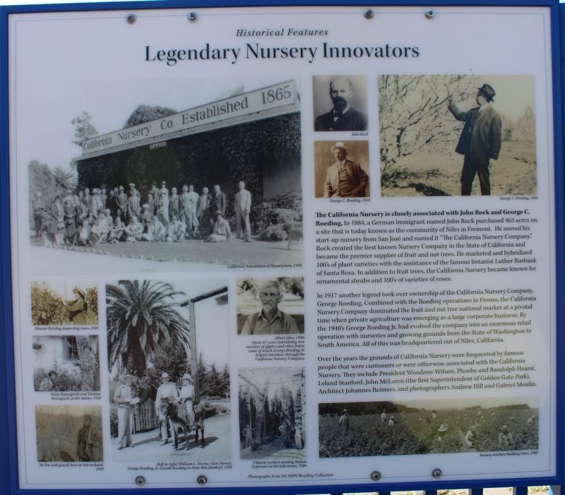 Legendary Nursery Innovators Marker image. Click for full size.