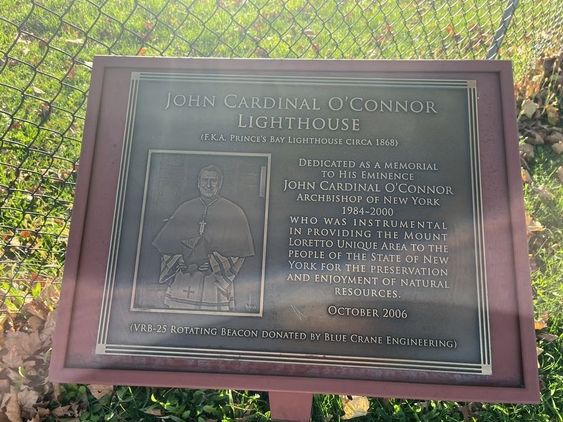 John Cardinal O'Connor Lighthouse Marker image. Click for full size.
