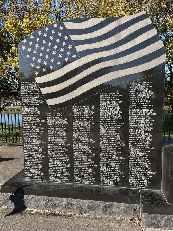 Our Veterans Memorial [Left panel of names] image. Click for full size.