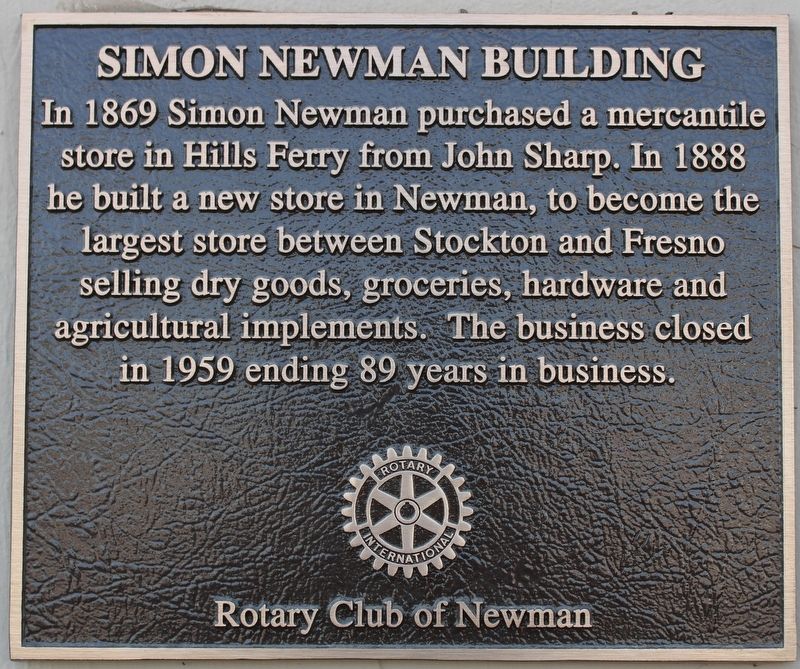Simon Newman Building Marker image. Click for full size.