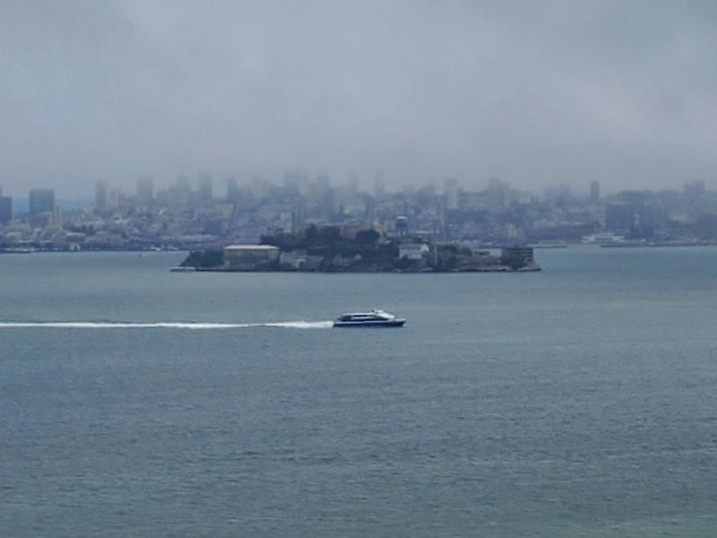View Of Alcatraz Island From The Marker image. Click for full size.