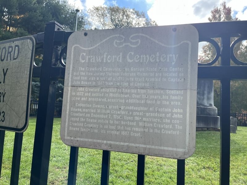 Crawford Cemetery Marker image. Click for full size.