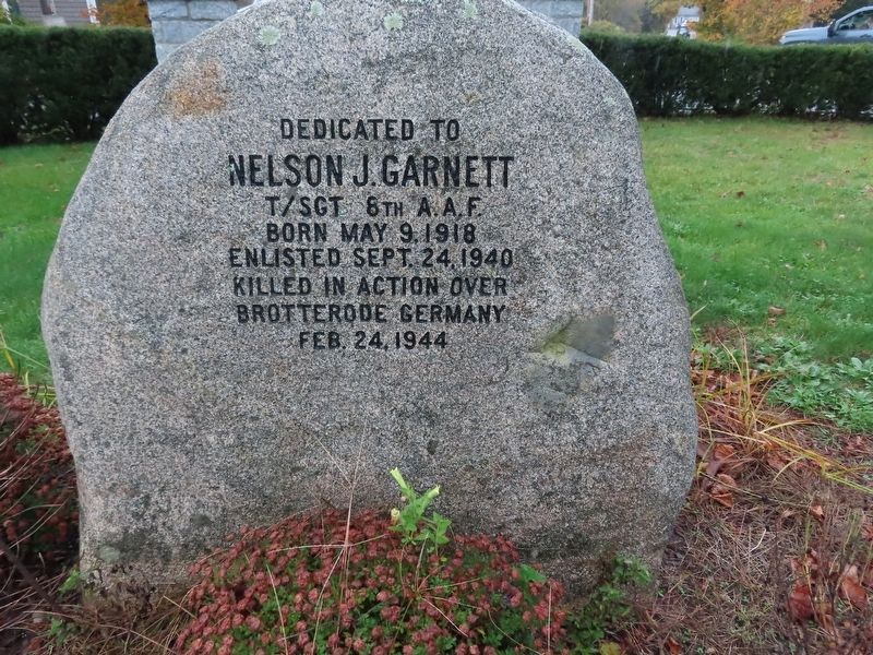 Nelson J. Garnett Memorial. Click for full size. Nelson J. Garnett Memorial image. Click for full size.