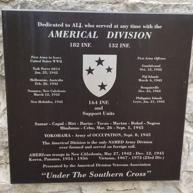 Americal Division Marker image. Click for full size.