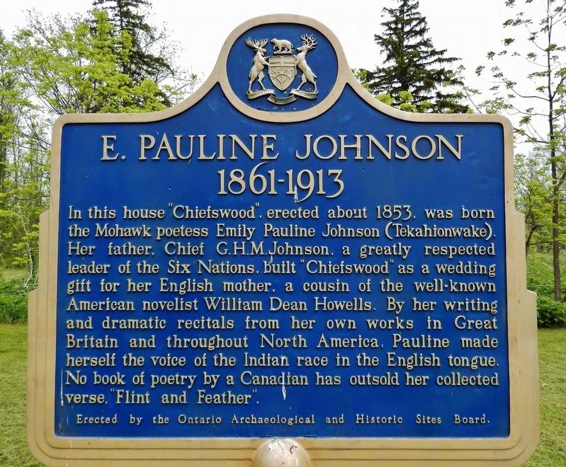E. Pauline Johnson Marker image. Click for full size.