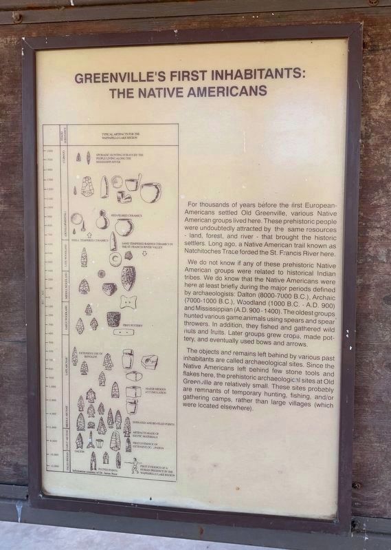 Greenville's First Inhabitants (Third Panel) image. Click for full size.