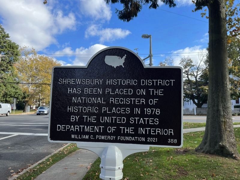 Shrewsbury Historic District Marker image. Click for more information.