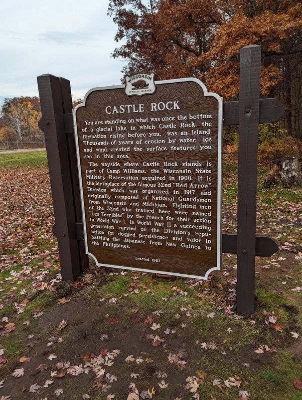 Castle Rock Marker refurbished image. Click for full size.