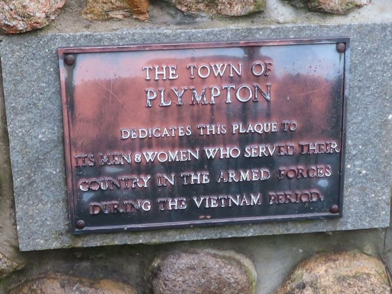 Plympton Vietnam Monument image. Click for full size.