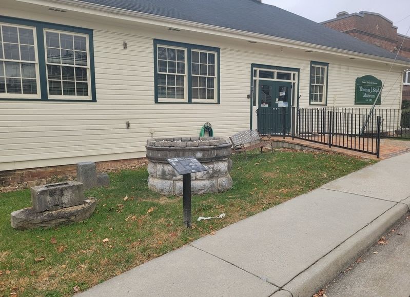 Welcome to the Thomas J. Boyd Museum Marker. Click for full size. Welcome to the Thomas J. Boyd Museum Marker image. Click for full size.