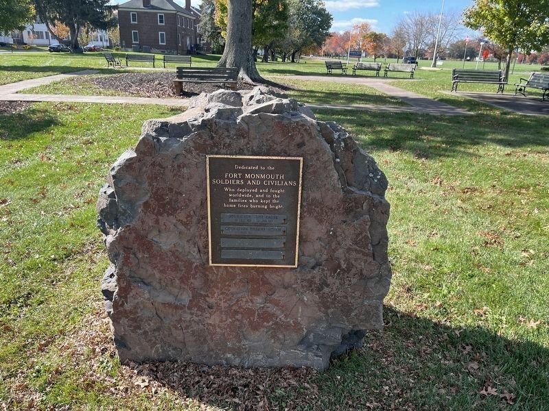 Fort Monmouth Soldiers and Civilians Memorial image. Click for full size.