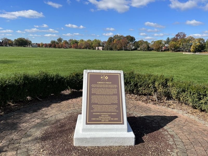 Greely Field Marker image. Click for full size.