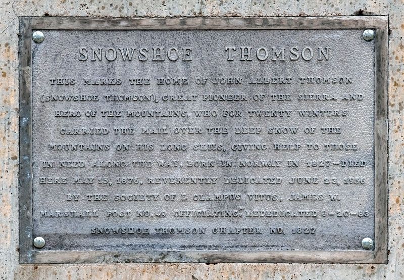 Snowshoe Thomson Marker image. Click for full size.