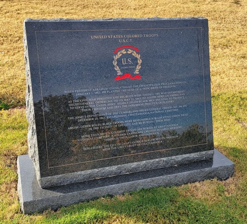 United States Colored Troops Marker image. Click for full size.
