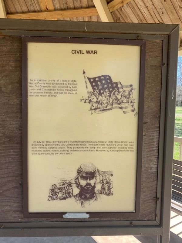 Civil War Marker (Sixth Panel) image. Click for full size.