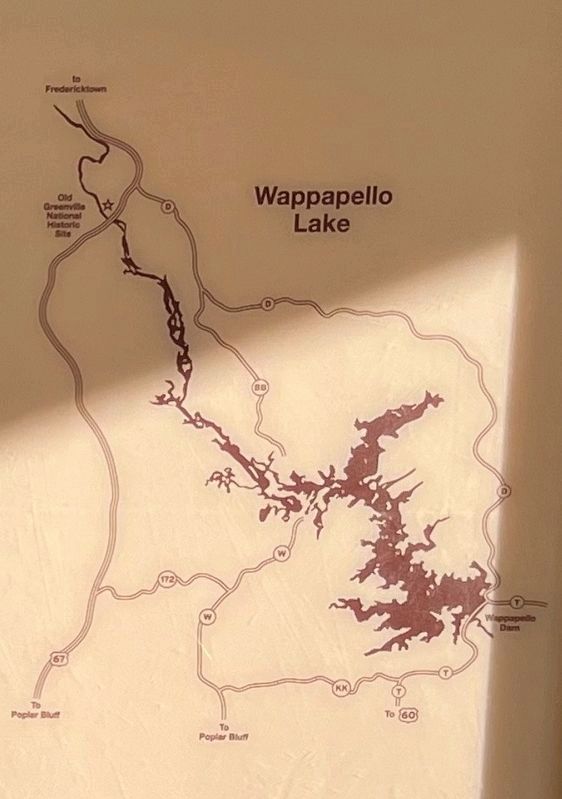 Wappapello Lake Map image. Click for full size.
