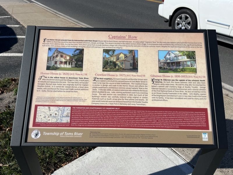 Captains' Row Marker. Click for full size. Captains' Row Marker image. Click for full size.