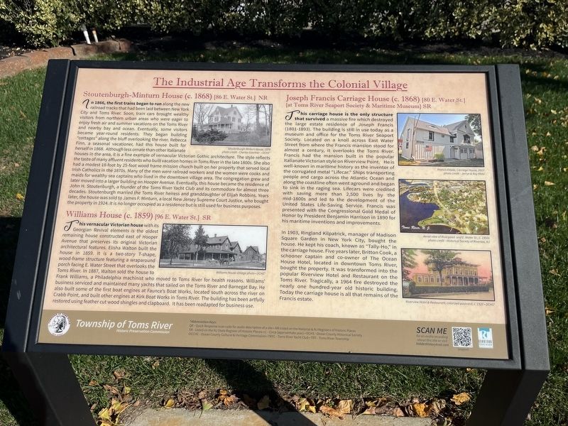 The Industrial Age Transforms the Colonial Village Marker image. Click for full size.